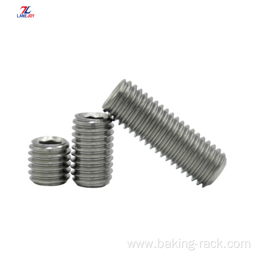 DIN916 stainless steel hexagon machine screw headless screw